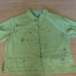 Chico  faux suede lime jacket top euro design